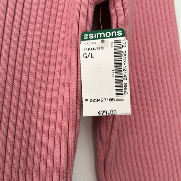 BNWT Beautiful pink STRETCHY sweater dress - Picture 5 of 5